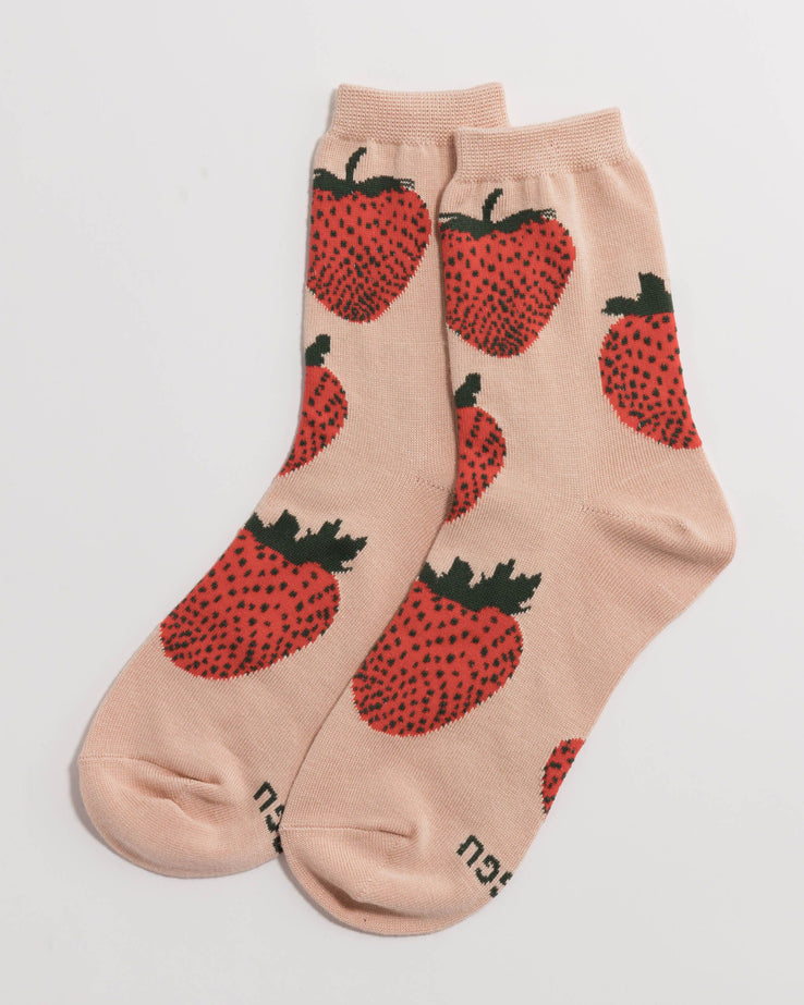 BAGGU - Crew Socks (Strawberry)