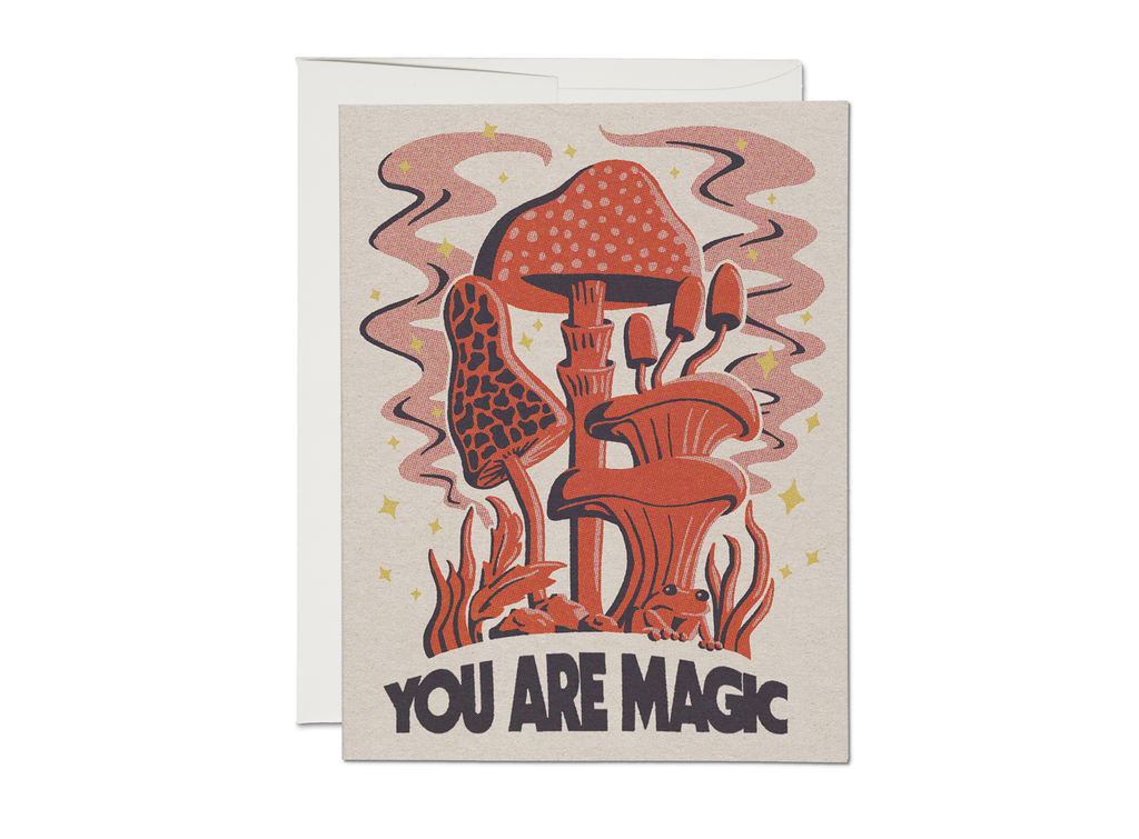 Red Cap Cards - Mushroom Power Friendship Card