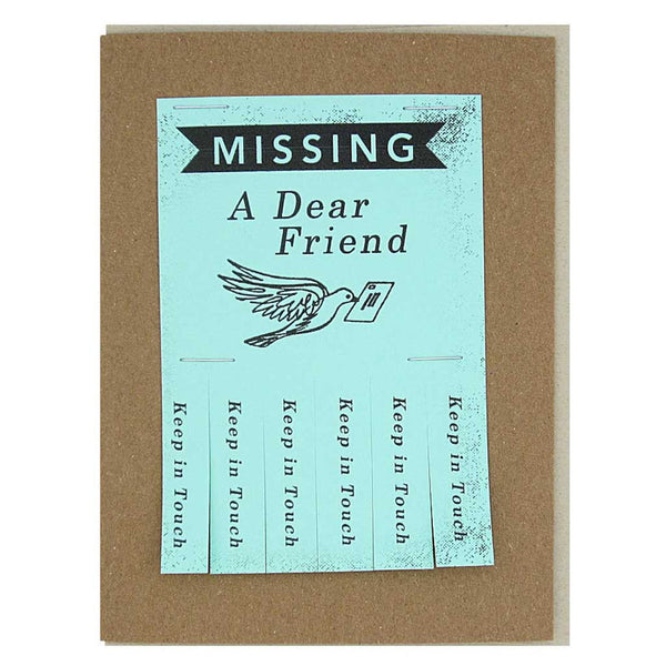 Regional Assembly of Text - Missing A Dear Friend Card | The FARM