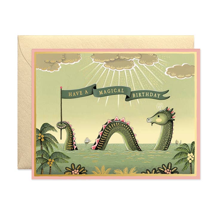 JooJoo Paper - Sea Monster Birthday Card