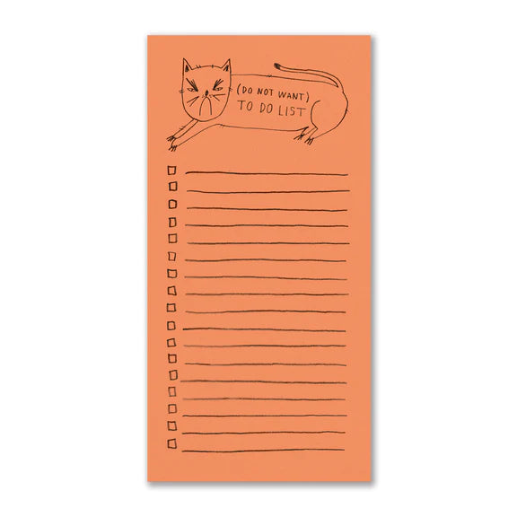 Badger & Burke - (Do Not Want) To Do List Notepad