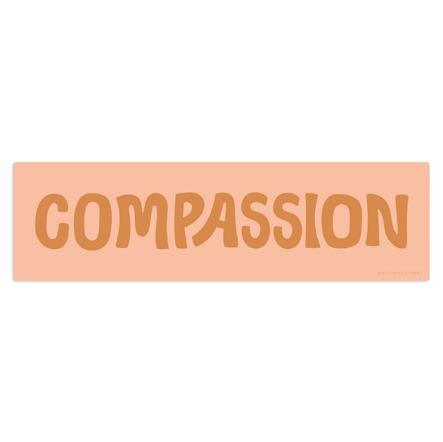 Worthwhile Paper - Compassion Die Cut Sticker