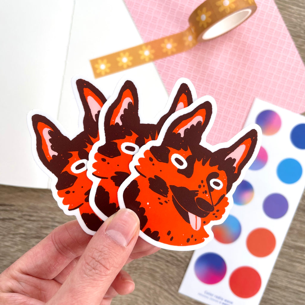 Maddy Young - Loopy Dog Vinyl Sticker