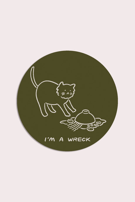 Stay Home Club - I'm A Wreck (Soup) Vinyl Sticker
