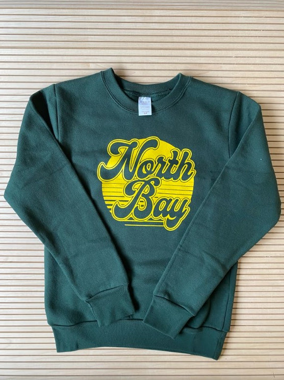 The FARM - NB CHILD/YOUTH Crewneck (Mustard on Forest)