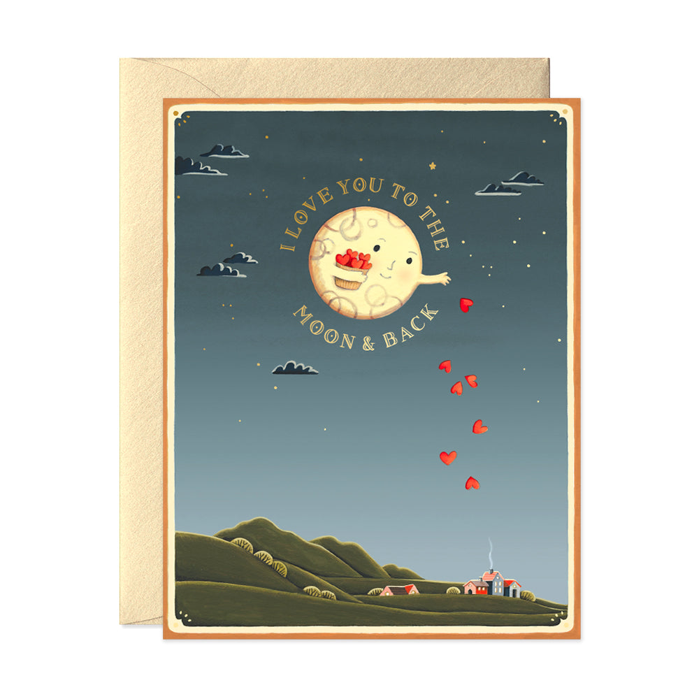 JooJoo Paper - Moon & Back Love Card