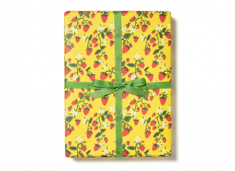 Red Cap Cards - Strawberry Patch Gift Wrap (3 Sheets)