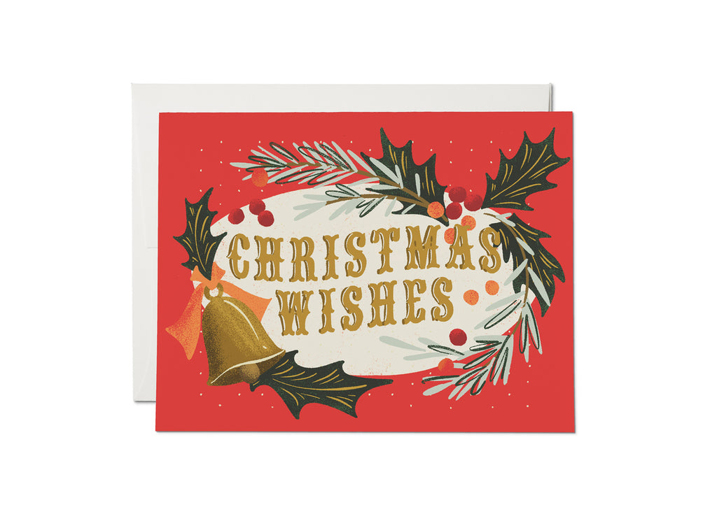 Red Cap Cards - Christmas Wishes Card