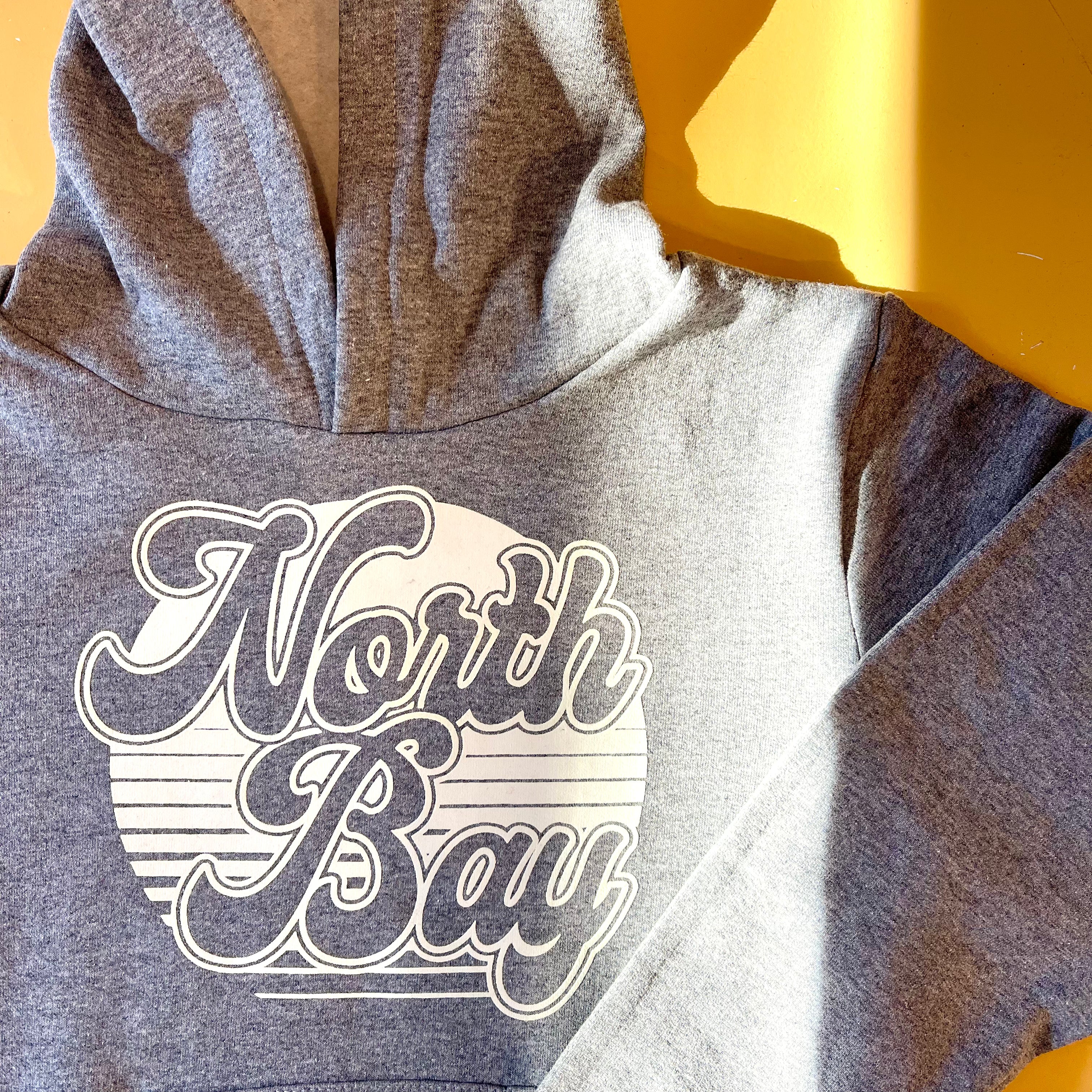The FARM - NB CHILD/YOUTH Hoodie (Ivory on Athletic Grey)