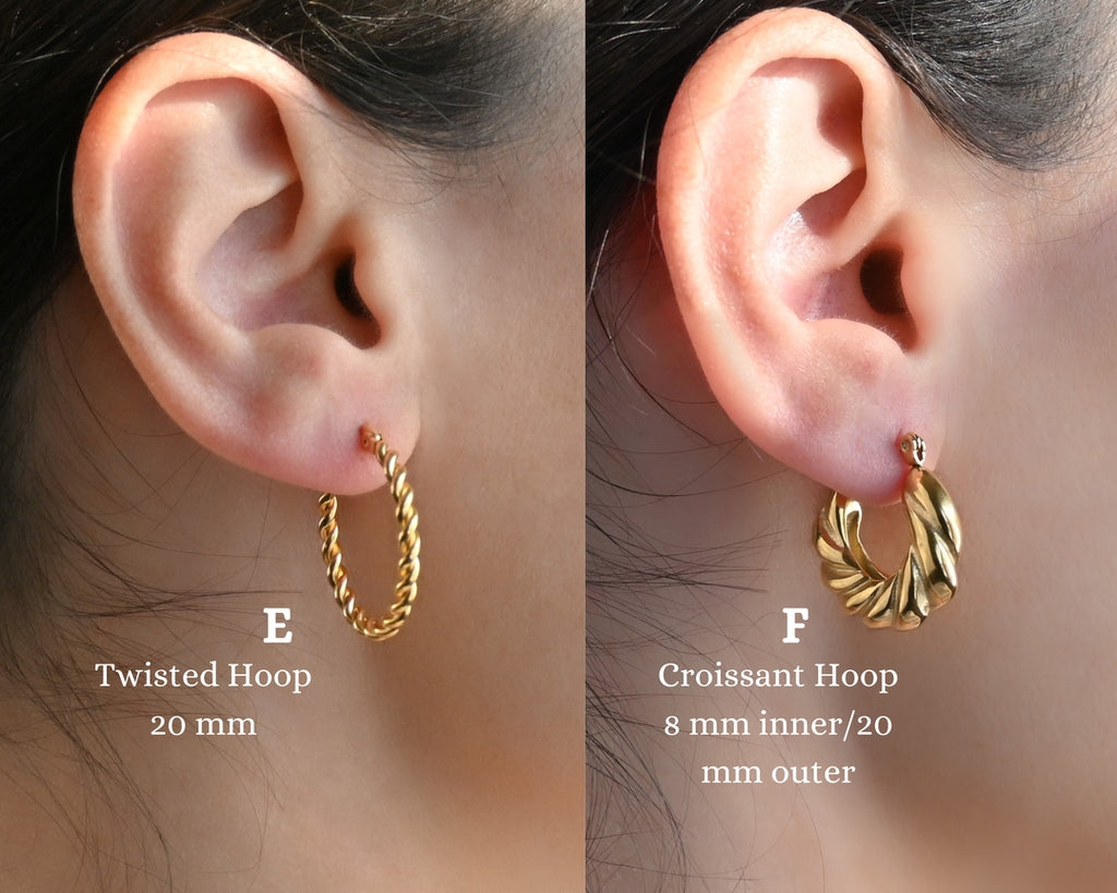 Blue Eye Jewelry - Waterproof Hoop Earrings