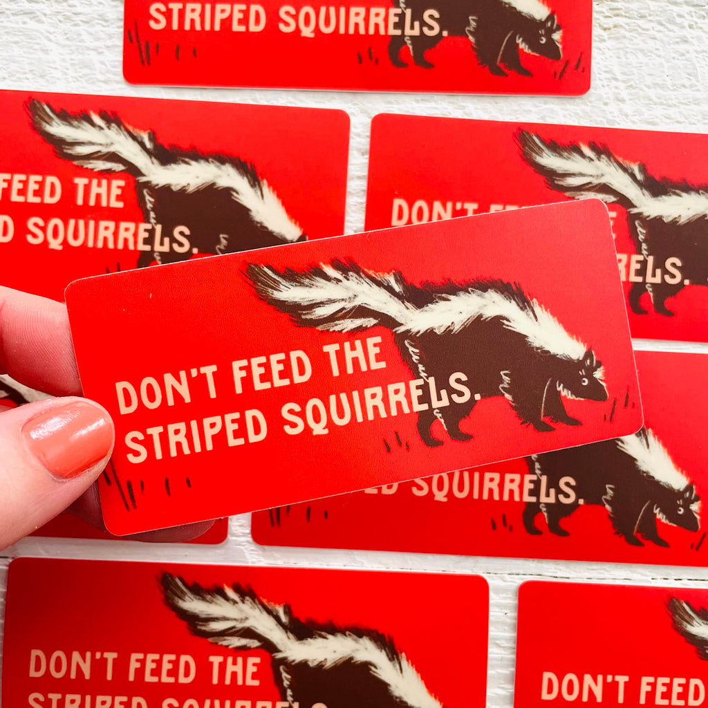 Wild Made Goods - Striped Squirrels Vinyl Sticker