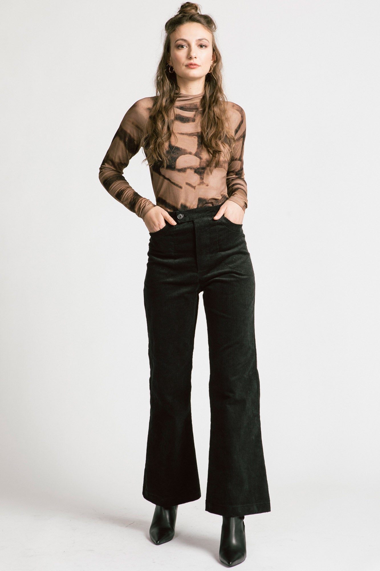 Allison Wonderland - Emma Corduroy Pants (Black) | The FARM