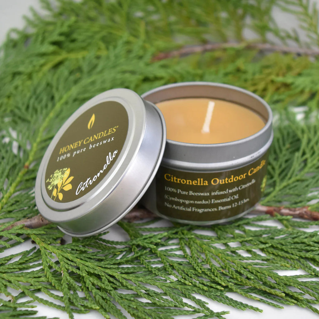 Honey Candles - Citronella Beeswax Candle Tin
