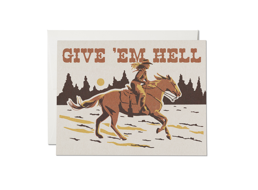 Red Cap Cards - Give 'Em Hell Card