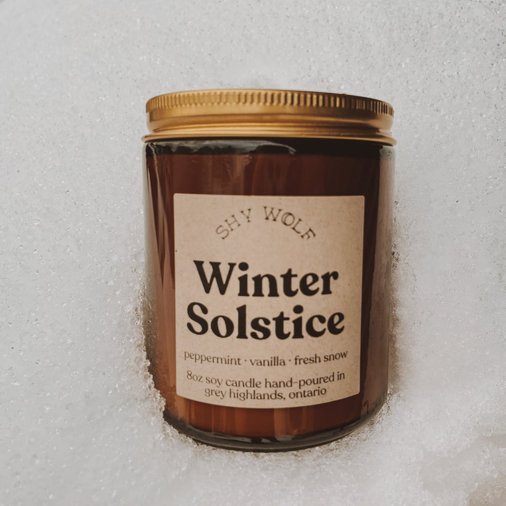 Shy Wolf - Winter Solstice Candle
