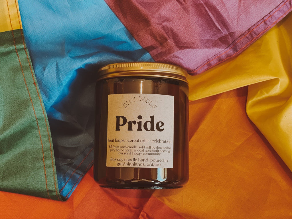 Shy Wolf - Pride Candle