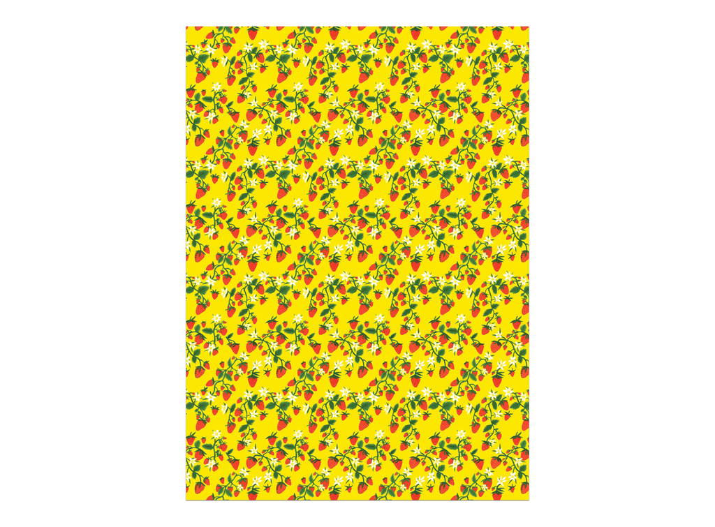 Red Cap Cards - Strawberry Patch Gift Wrap (3 Sheets)