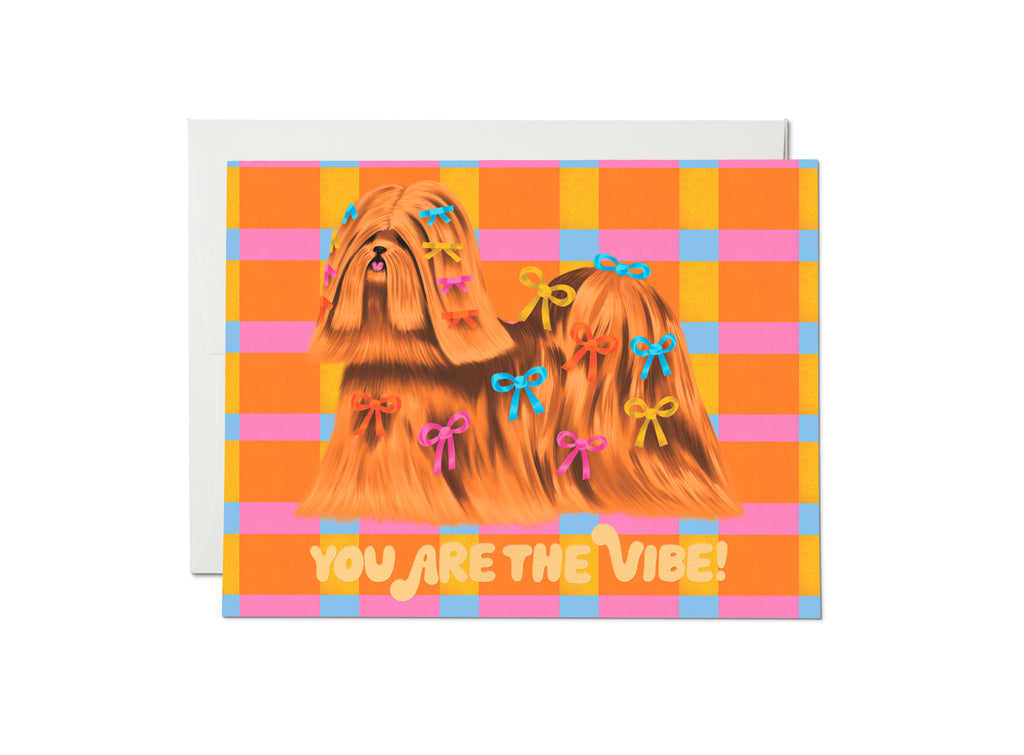 Red Cap Cards - Puppy Vibe Card