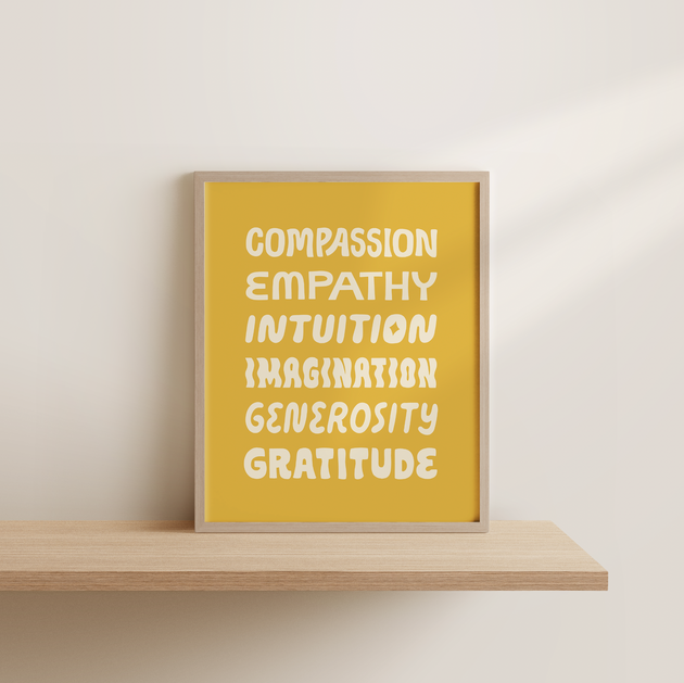 Worthwhile Paper - Nice Words Screen Print (16x20)