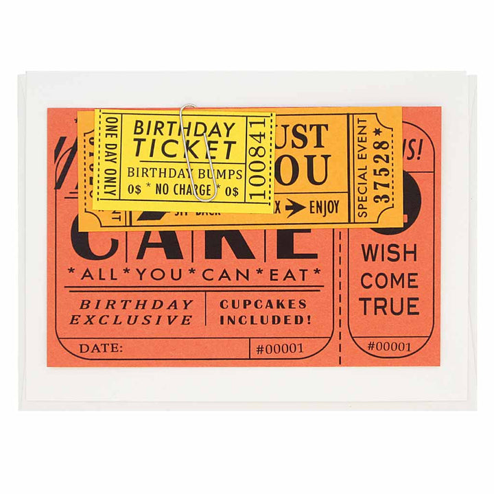 Regional Assembly of Text - Birthday Tickets Card