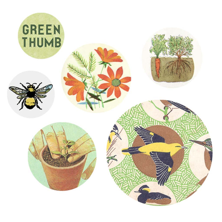 Regional Assembly of Text - Gardening Button Pack