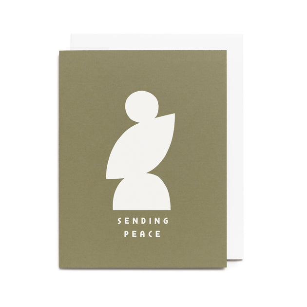 Worthwhile Paper - Sending Peace Silhouette Card