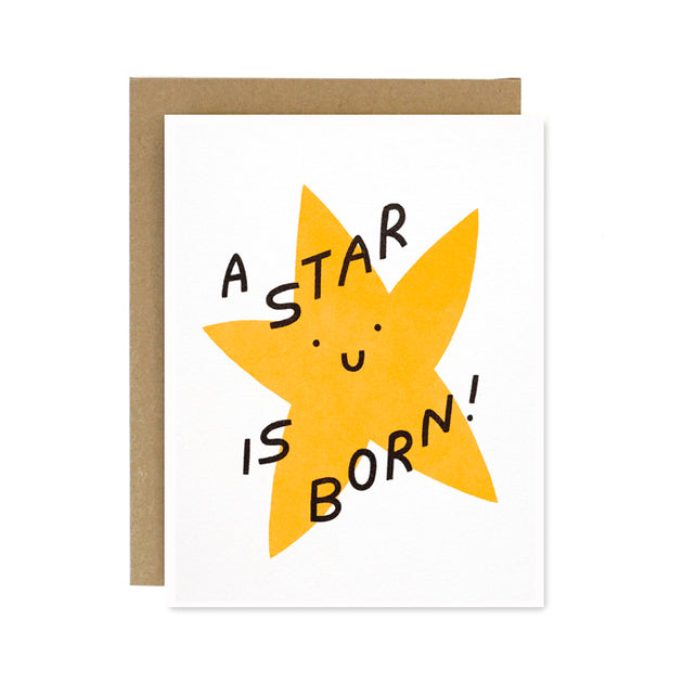 Worthwhile Paper - A Star Is Born Baby Card