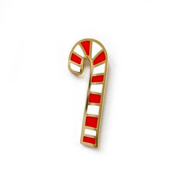 The Penny Paper Co. - Candy Cane Enamel Pin