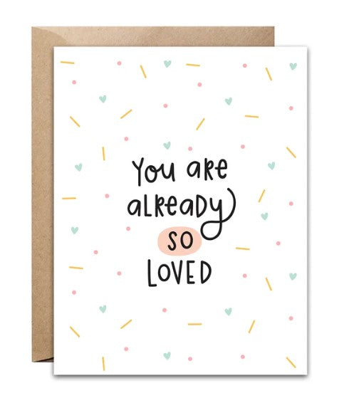 Pixel Paper Hearts - Already So Loved Card