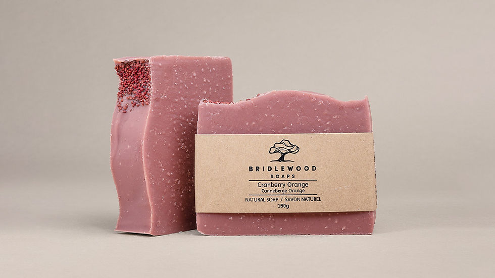 Bridlewood Soaps - Cranberry Orange Bar Soap