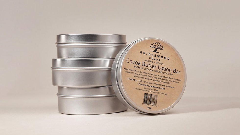 Bridlewood Soaps - Cocoa Butter Lotion Bar Tin