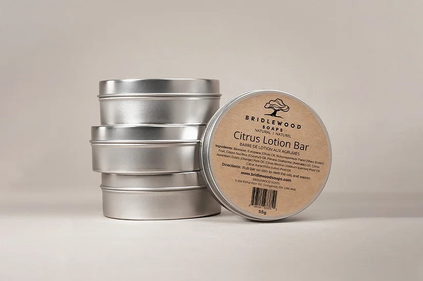 Bridlewood Soaps - Citrus Lotion Bar Tin