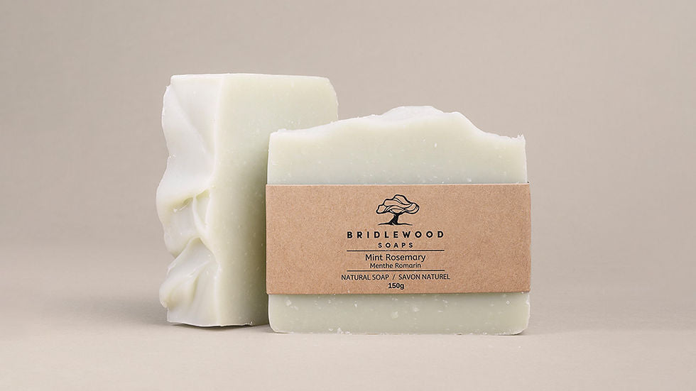 Bridlewood Soaps - Mint Rosemary Bar Soap