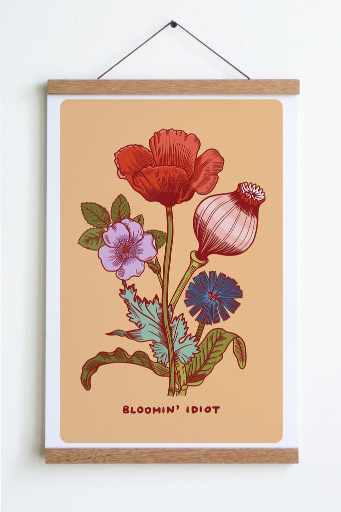 Stay Home Club - Bloomin' Idiot Art Print