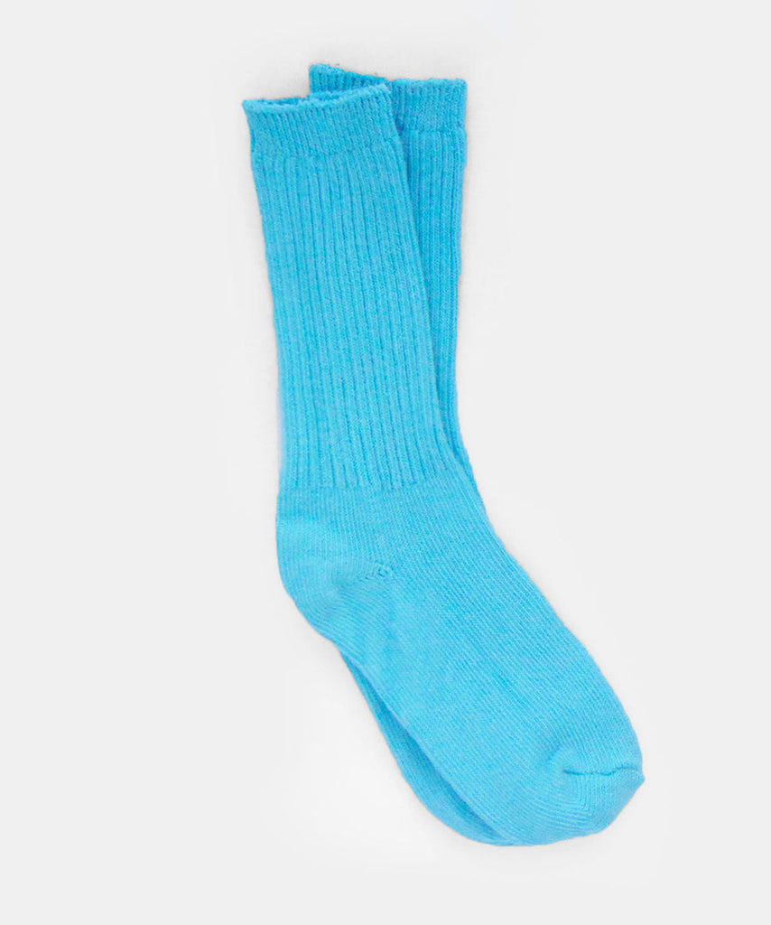 OKAYOK - Dyed Cotton Socks (Cerulean Blue)