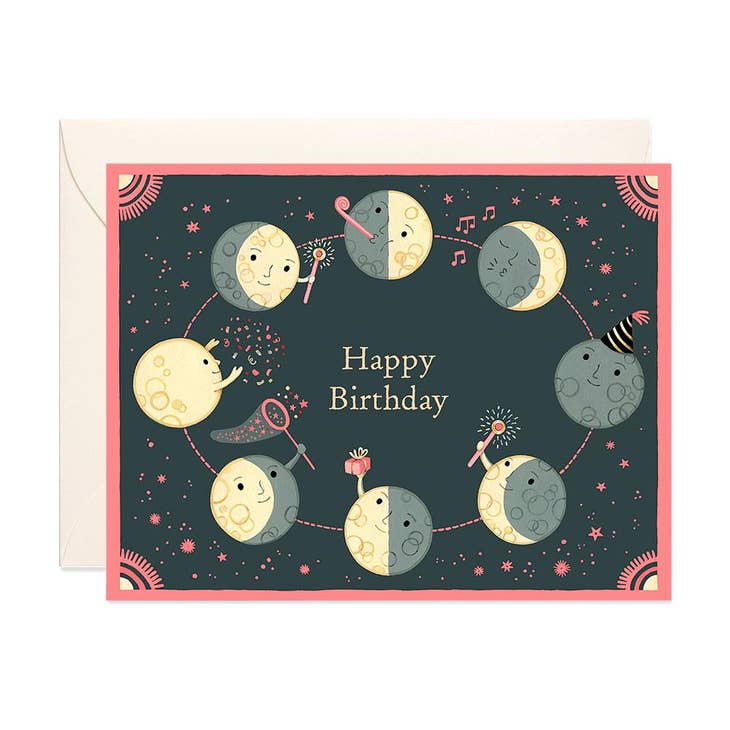 JooJoo Paper - Moon Phases Birthday Card