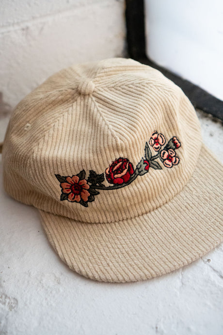 Stay Home Club - Corduroy 5 Panel Hat (Flower Chain)