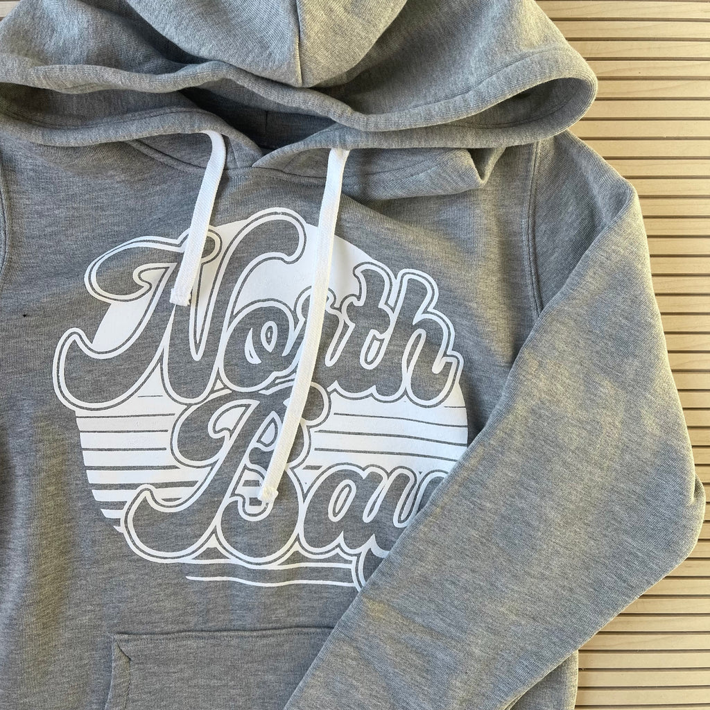The FARM - NB Adult Hoodie (White on Heather Grey)