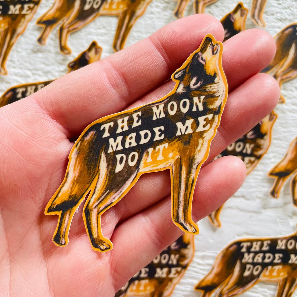 Wild Made Goods - Howling Wolf Vinyl Sticker