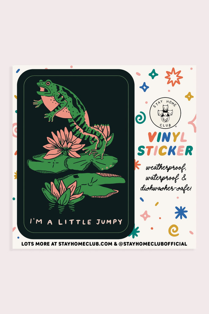 Stay Home Club - Jumpy Vinyl Sticker