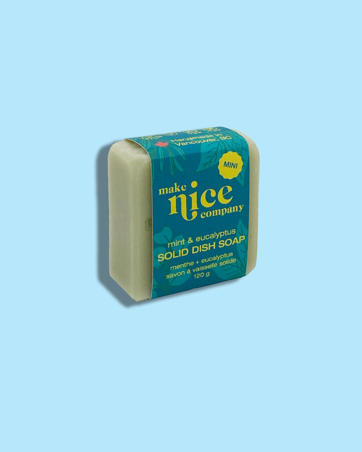 Make Nice Company - Mini Mint + Eucalyptus Solid Dish Soap