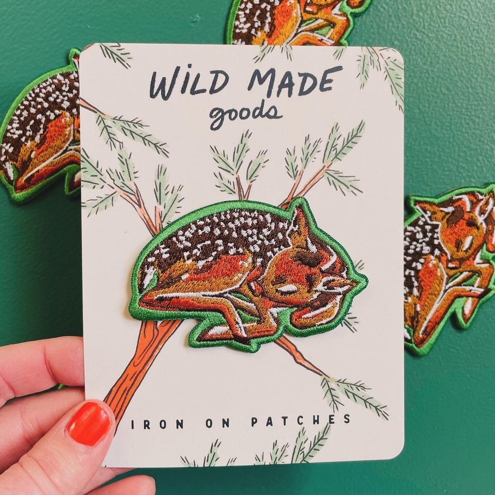 Wild Made Goods - Sleeping Deer Iron-On Patch