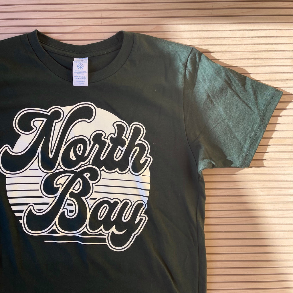 The FARM - NB Adult Tee (Ivory on Forest)