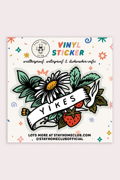 Stay Home Club - Yikes Vinyl Sticker