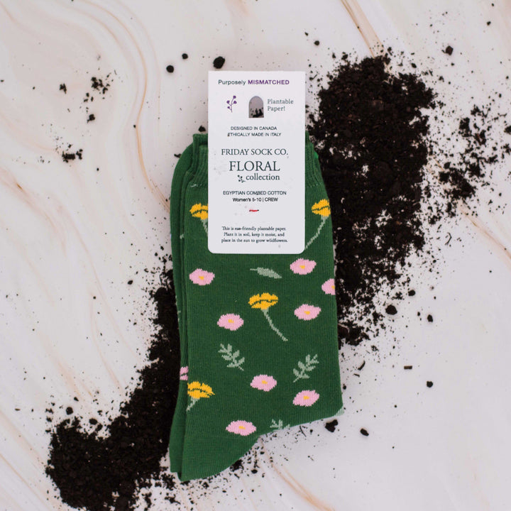 Friday Sock Co. - Women's Wildflower Floral Socks
