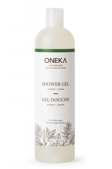 Oneka - Cedar + Sage Shower Gel (500ml)