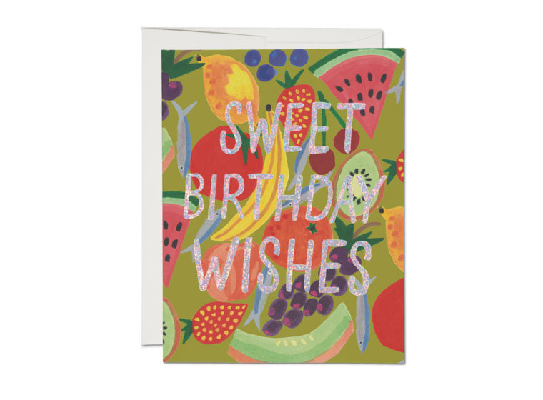 Red Cap Cards - Fruity Birthday Card
