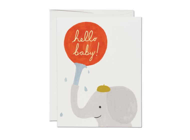 Red Cap Cards - Little Elephant Card