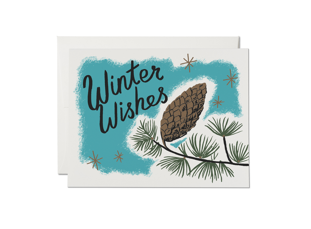 Red Cap Cards - Winter Wishes Card