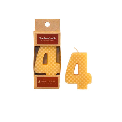 Honey Candles - Number Birthday Candles